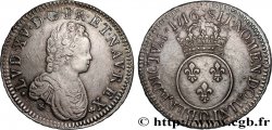 LOUIS XV DIT LE BIEN AIMÉ Écu dit &nbsp;vertugadin&nbsp; 1716 Riom TTB