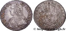 LOUIS XV DIT LE BIEN AIMÉ Demi-écu aux branches d&nbsp;olivier, buste habillé 1726 Paris SUP