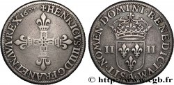 HENRI IV LE GRAND Piéfort d’argent de poids double du quart d’écu 1607 Paris, Moulin du Louvre