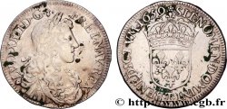 LOUIS XIV  THE SUN KING  Demi-écu, portrait apollinien 1659 Nantes VF/XF