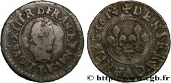 LOUIS XIII LE JUSTE Denier tournois, type 1 de Nantes 1614 Nantes