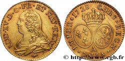 LOUIS XV THE BELOVED Louis d or aux écus ovales, buste habillé 1728 Paris AU