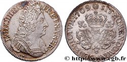 LOUIS XIV LE GRAND OU LE ROI SOLEIL Écu aux trois couronnes 1709 Pau