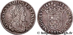 LOUIS XIII  Douzième d écu, buste drapé (1er buste de Jean Warin) 1642 Paris, Monnaie de Matignon