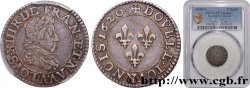 LOUIS XIII Double tournois, argent 1620 Paris VF/XF