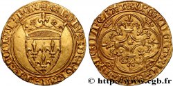 CHARLES VI LE FOU ou LE BIEN AIMÉ / THE BELOVED or THE MAD Écu d or à la couronne n.d. Saint-André de Villeneuve-lès-Avignon AU/AU