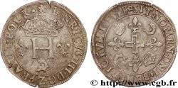 HENRY III Double sol parisis du Dauphiné 1585 Grenoble