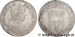 LOUIS XIV LE GRAND OU LE ROI SOLEIL Demi-écu, portrait à la mèche longue 1653 Aix-en-Provence TB+/TTB