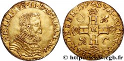 HENRY II Double henri d or, 1er type (faux d’époque) 1557 La Rochelle