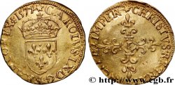 CHARLES IX Écu d or au soleil, 1er type 1574 Nantes