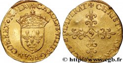 CHARLES IX Écu d or au soleil, 1er type 1565 Rennes