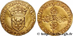 CHARLES IX Écu d or au soleil, 1er type, sans le titre REX 1562 Bordeaux