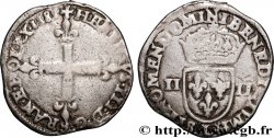 HENRY III Quart d écu, croix de face 1583 Bayonne