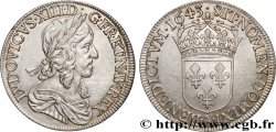 LOUIS XIII LE JUSTE Demi-écu, buste drapé et cuirassé (2e buste de Jean Warin) 1643 Paris, Monnaie du Louvre