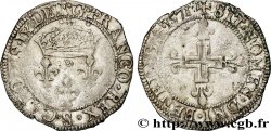 CHARLES IX Double sol parisis, 1er type 1571 Troyes TTB/TB+