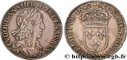 LOUIS XIII LE JUSTE Demi-écu, buste drapé (1er buste de Jean Warin) 1642 Paris, Monnaie de Matignon TB+/TTB