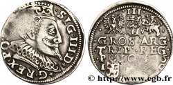 POLONIA - SIGISMONDO III VASA Trois groschen ou trojak koronny 1596 Cracovie