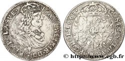 POLAND - KINGDOM OF POLAND - JEAN II CASIMIR Quart de thaler ou ort koronny 1668 