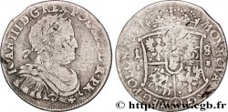 POLAND - KINGDOM OF POLAND - JOHN III SOBIESKI Quart de thaler ou 18 grozy 1677 Cracovie