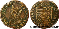 SPANISH LOW COUNTRIES - DUCHY OF BRABANT - PHILIPPE II Liard 1585 Arras