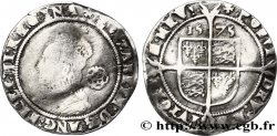 ANGLETERRE - ROYAUME D ANGLETERRE - ÉLISABETH Ire Six pences (3e et 4e émissions) 1575 Londres