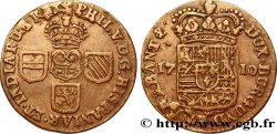 SPANISH NETHERLANDS - NAMUR - PHILIP V OF BOURBON Liard 1710 Namur