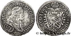 GERMANY - HOLY ROMAN EMPIRE - LEOPOLD I (Leopold Ignaz Joseph Balthasar Felician) 6 Kreuzer 1677 Vienne