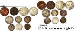 LOTTE Dix monnaies royales étrangères, états et métaux divers n.d. 