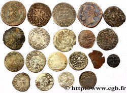 LOTS Vingt monnaies royales étrangères, états et métaux divers n.d. 